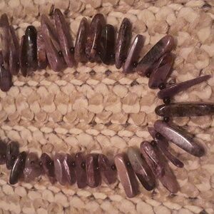 Russian Chaorite 20 inch 925 silver necklace.